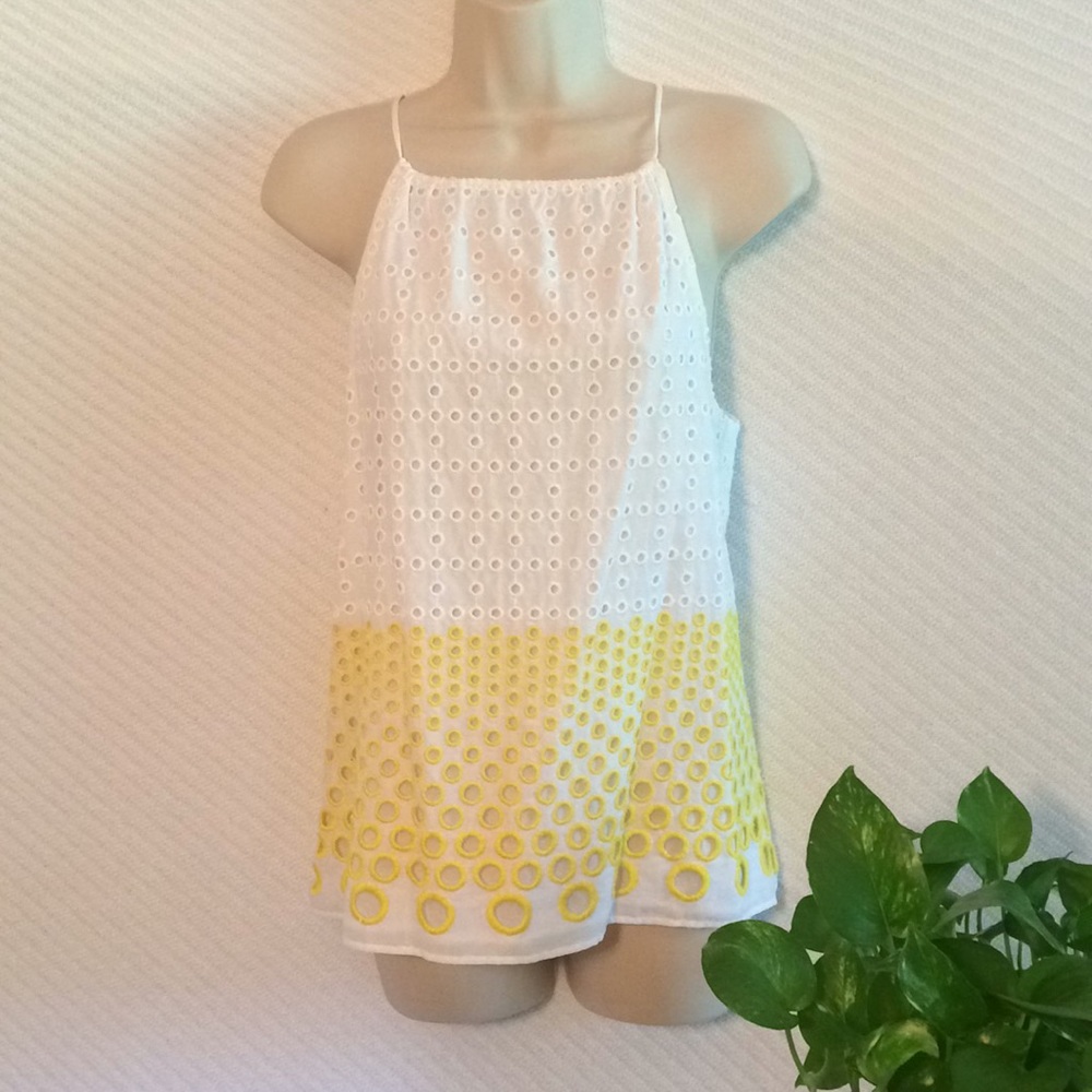 Lisa Perry eyelet blouse size 0 preowned